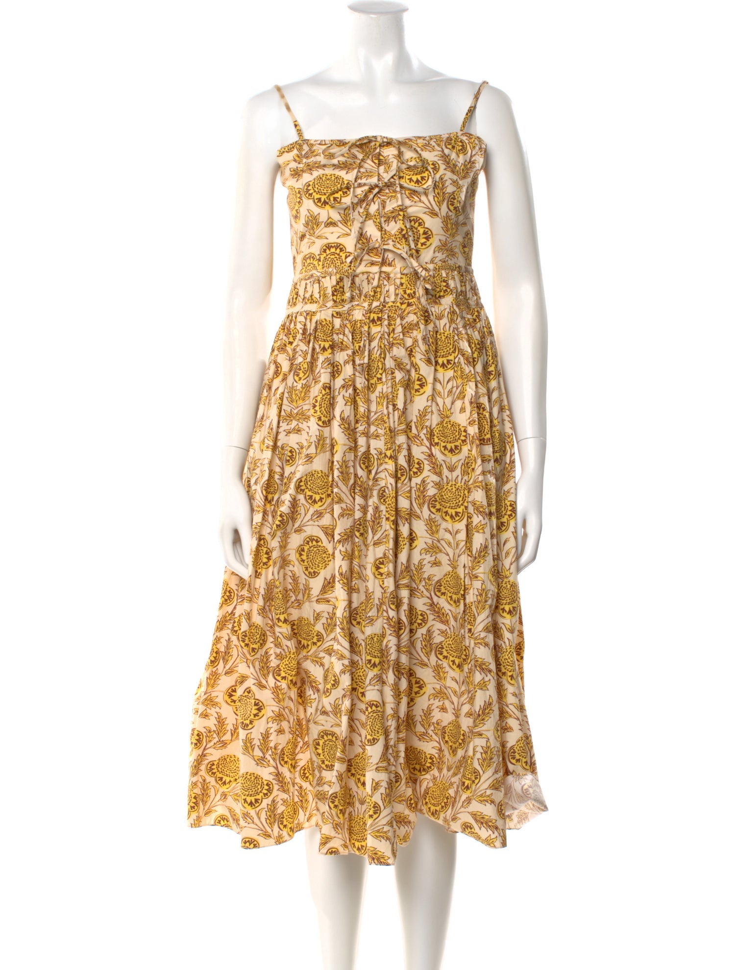 RHODE Printed Midi Length Dress