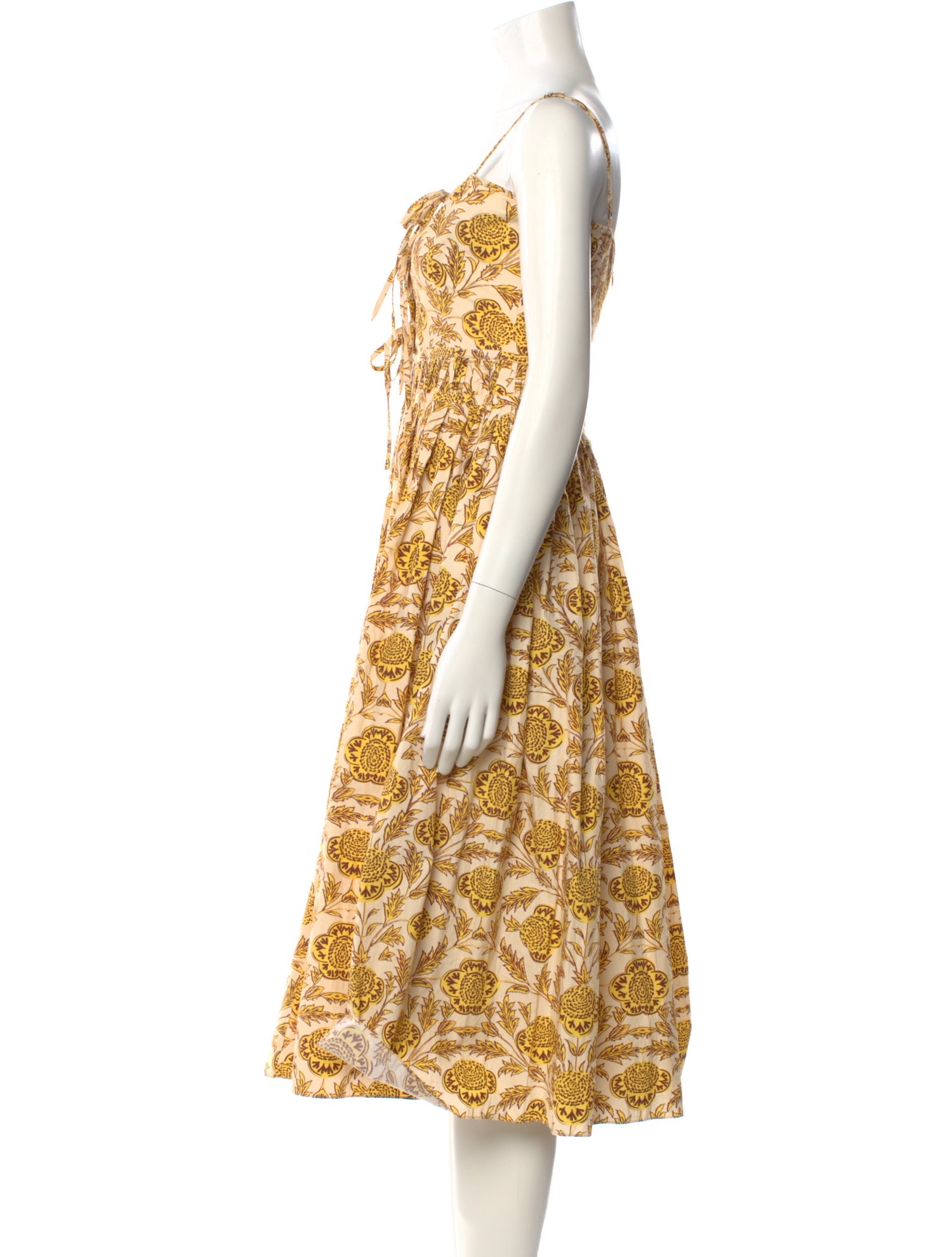 RHODE Printed Midi Length Dress