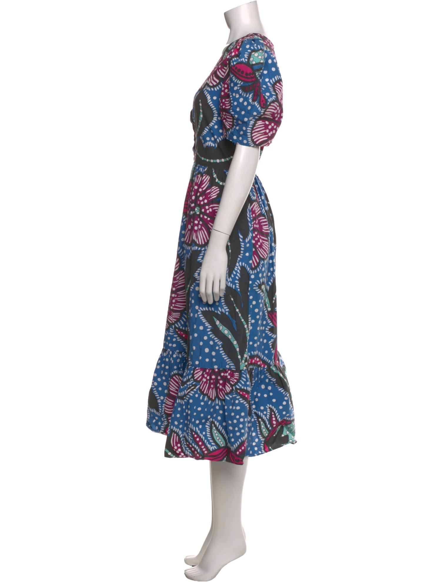 RHODE Printed Long Dress