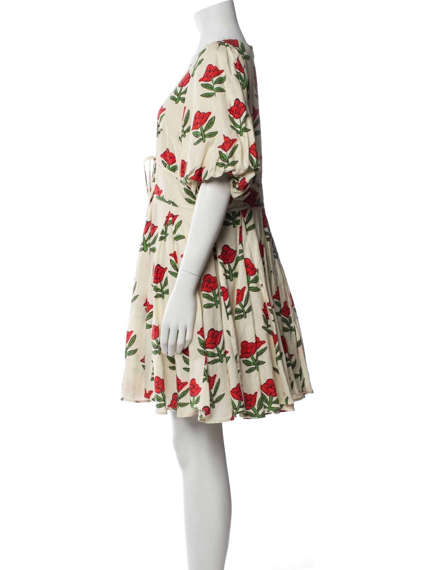 RHODE Floral Print Mini Dress