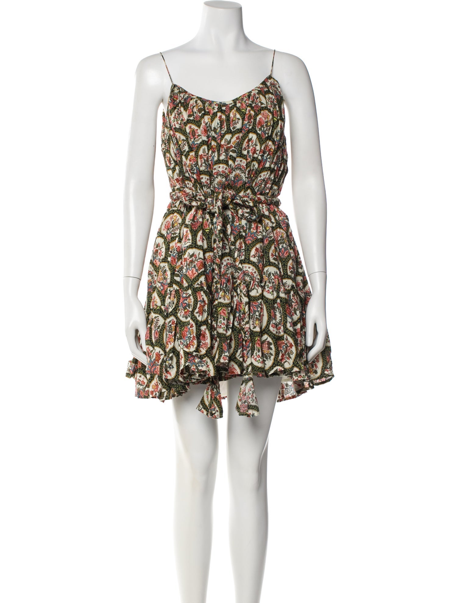 RHODE Floral Print Mini Dress