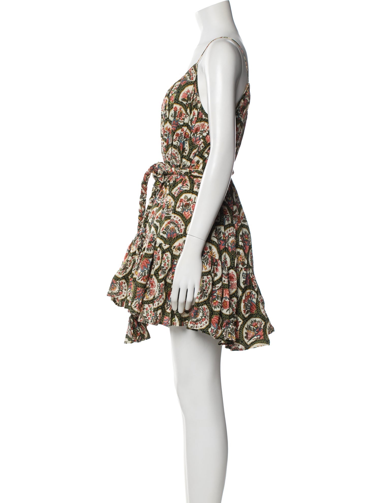 RHODE Floral Print Mini Dress