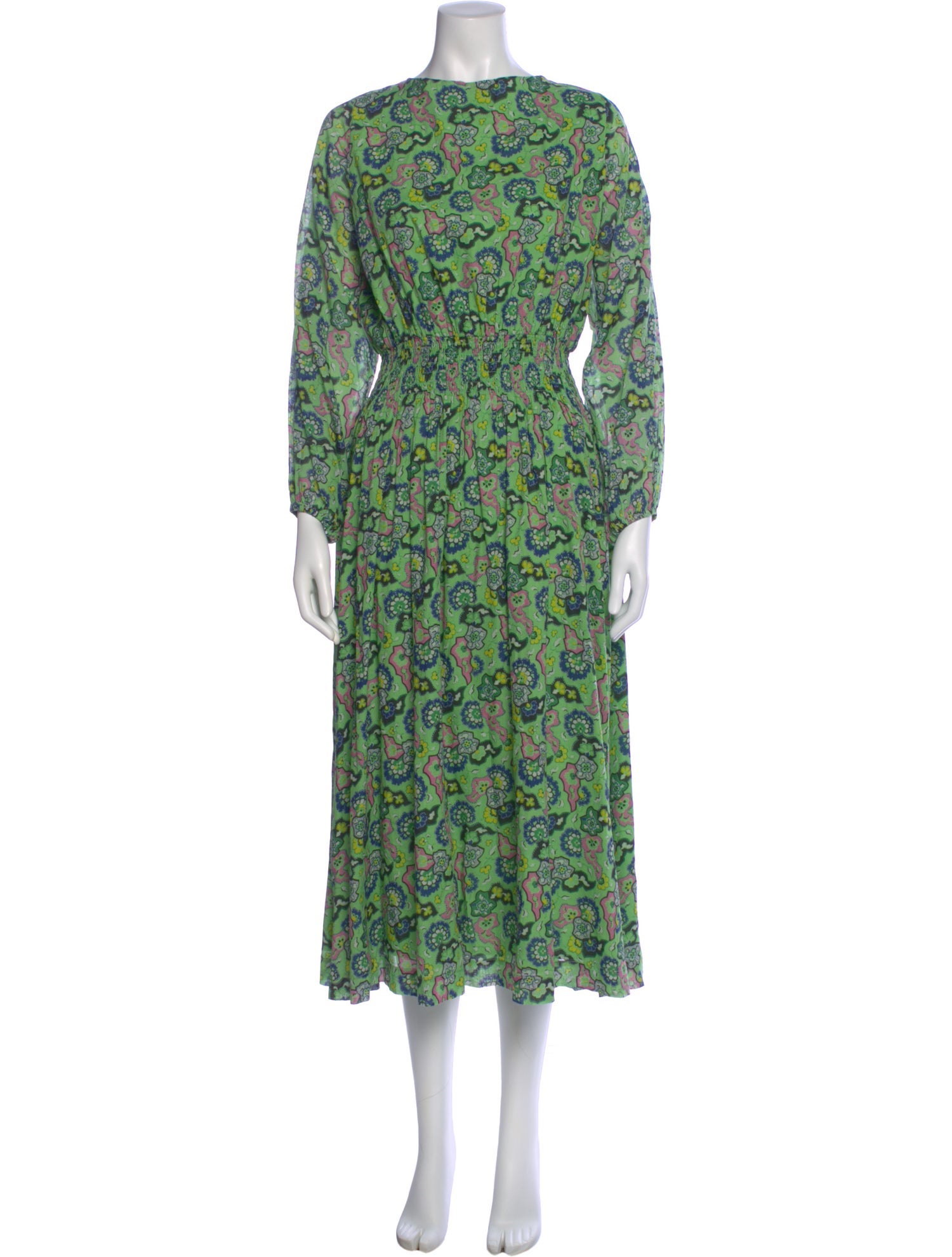 RHODE Printed Long Dress