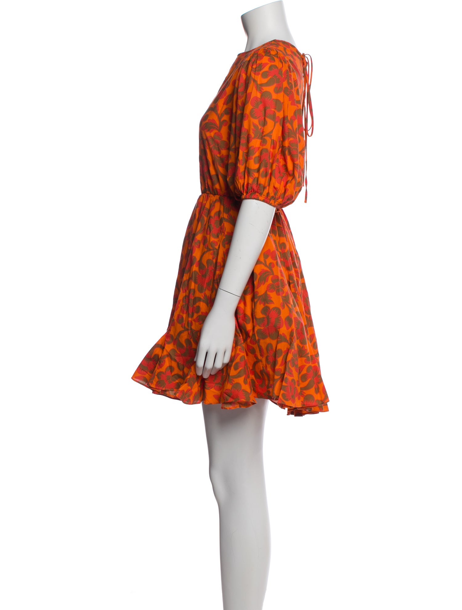 RHODE Floral Print Mini Dress