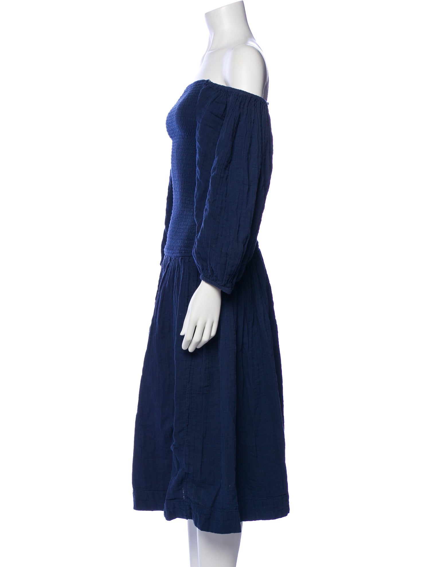 RHODE Off-The-Shoulder Midi Length Dress