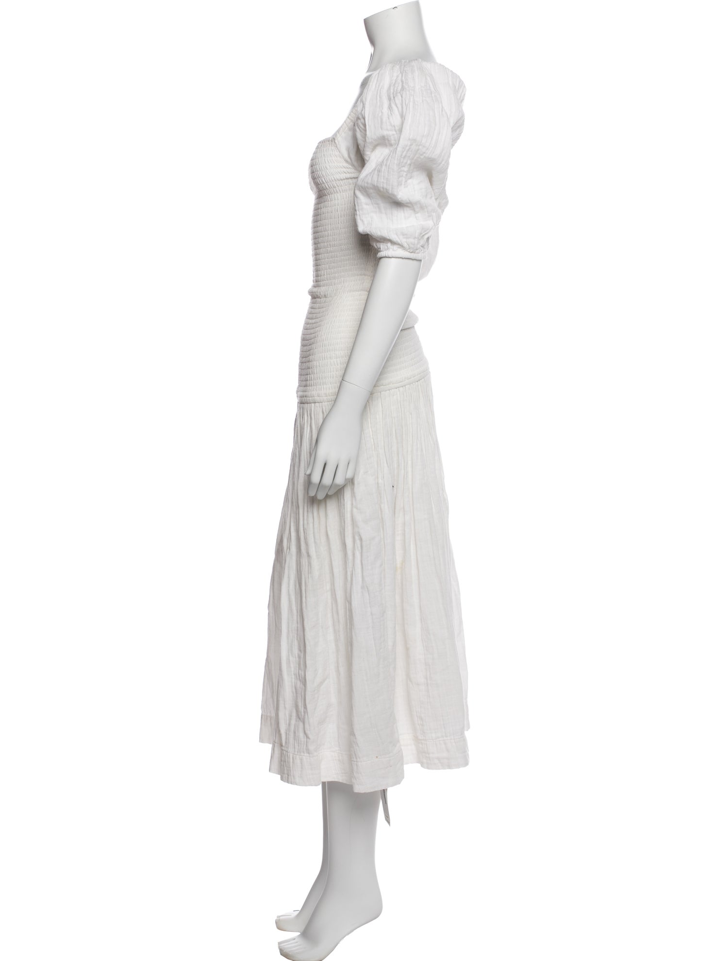 RHODE Square Neckline Long Dress