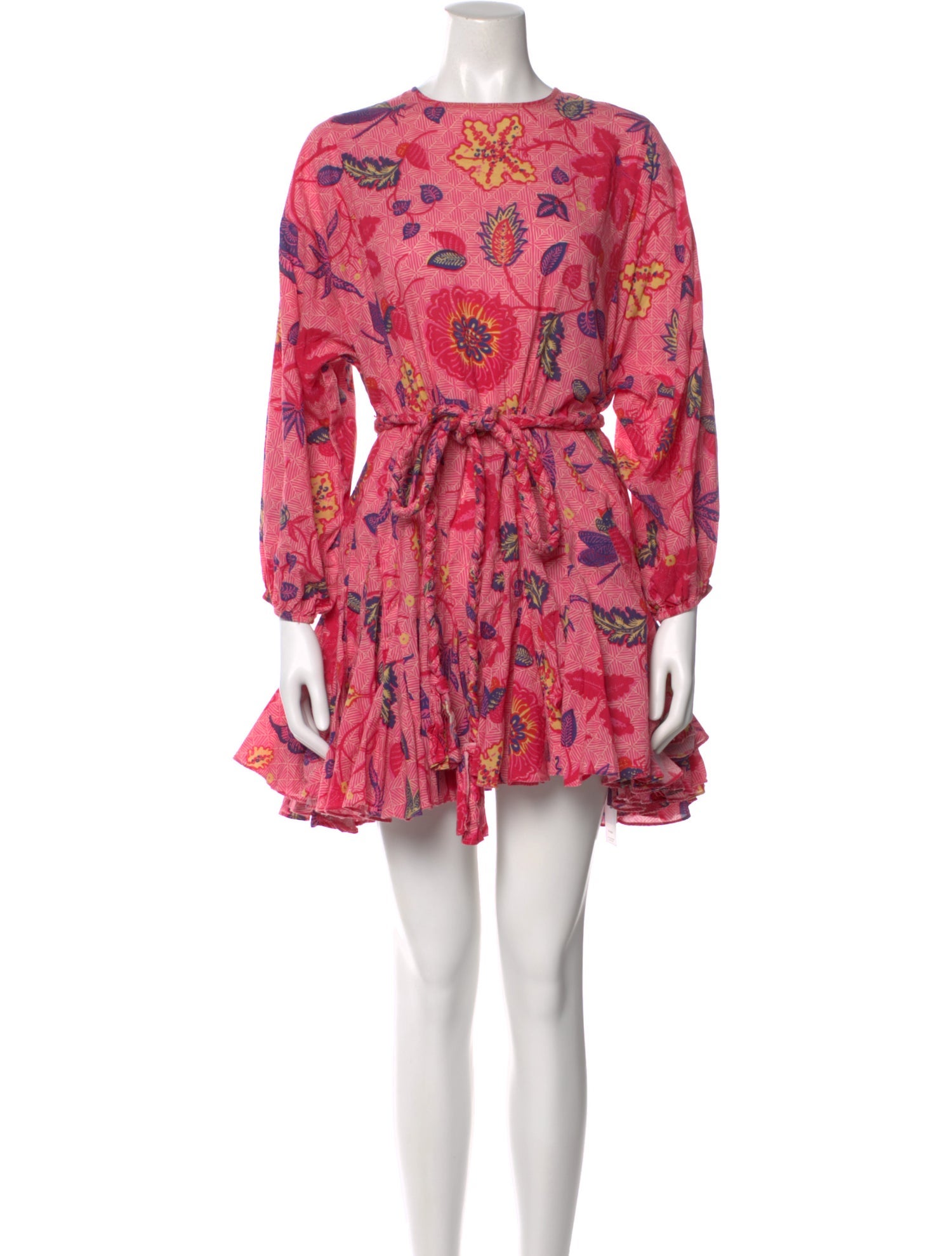 RHODE Floral Print Mini Dress