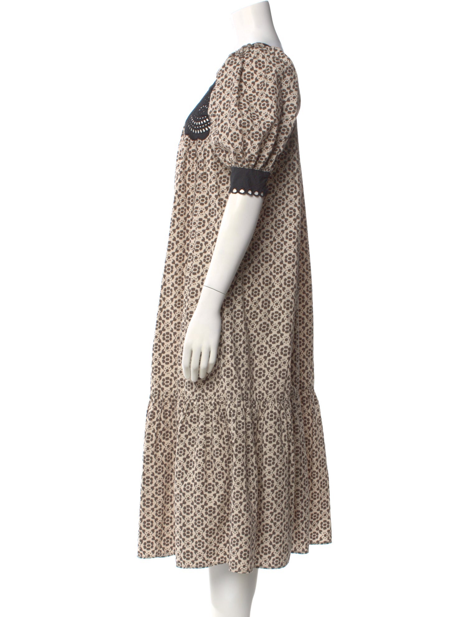 RHODE Printed Midi Length Dress