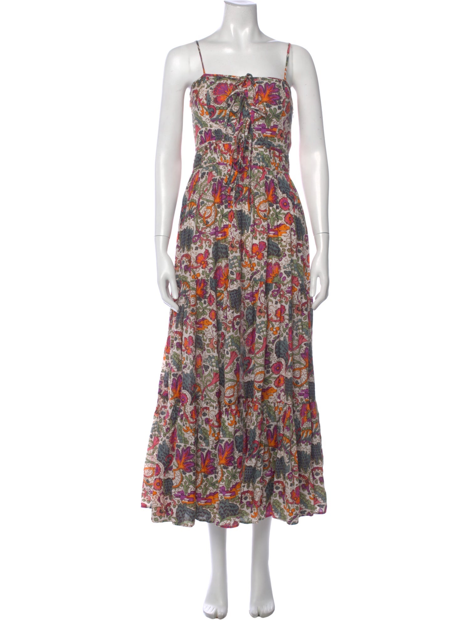 RHODE Floral Print Long Dress