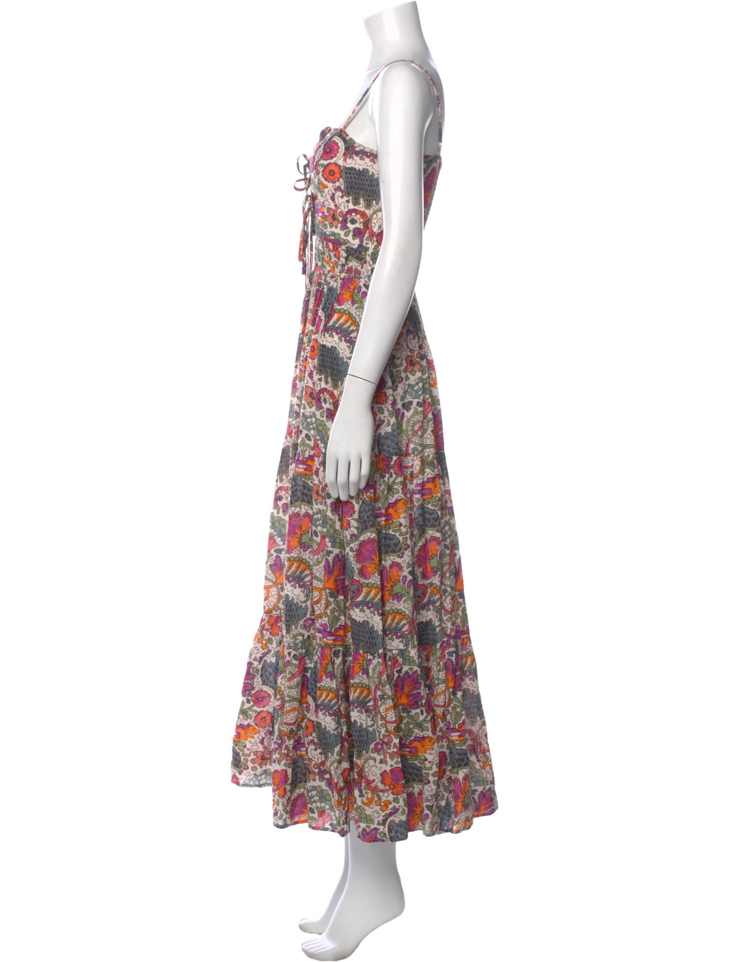 RHODE Floral Print Long Dress