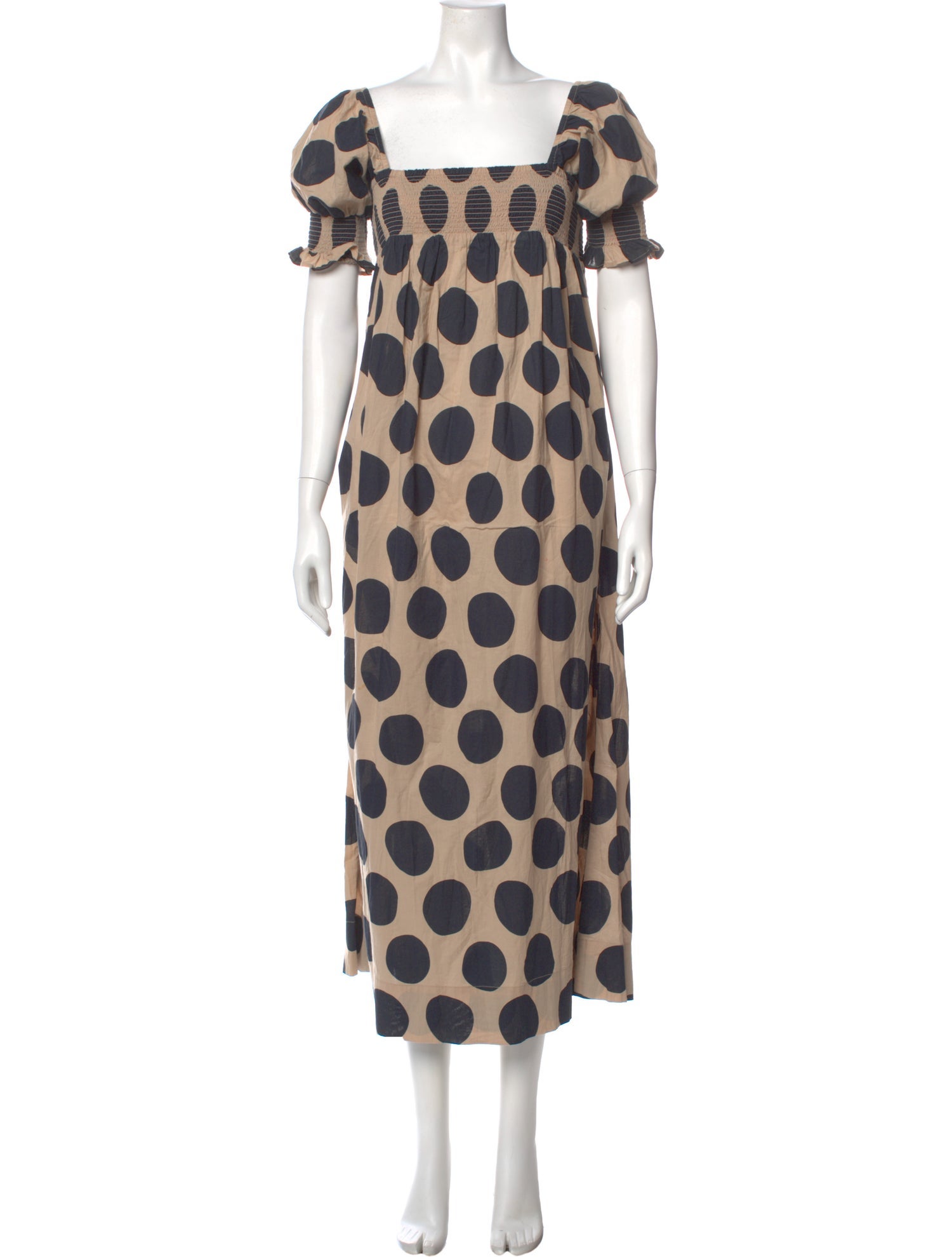 RHODE Polka Dot Print Long Dress