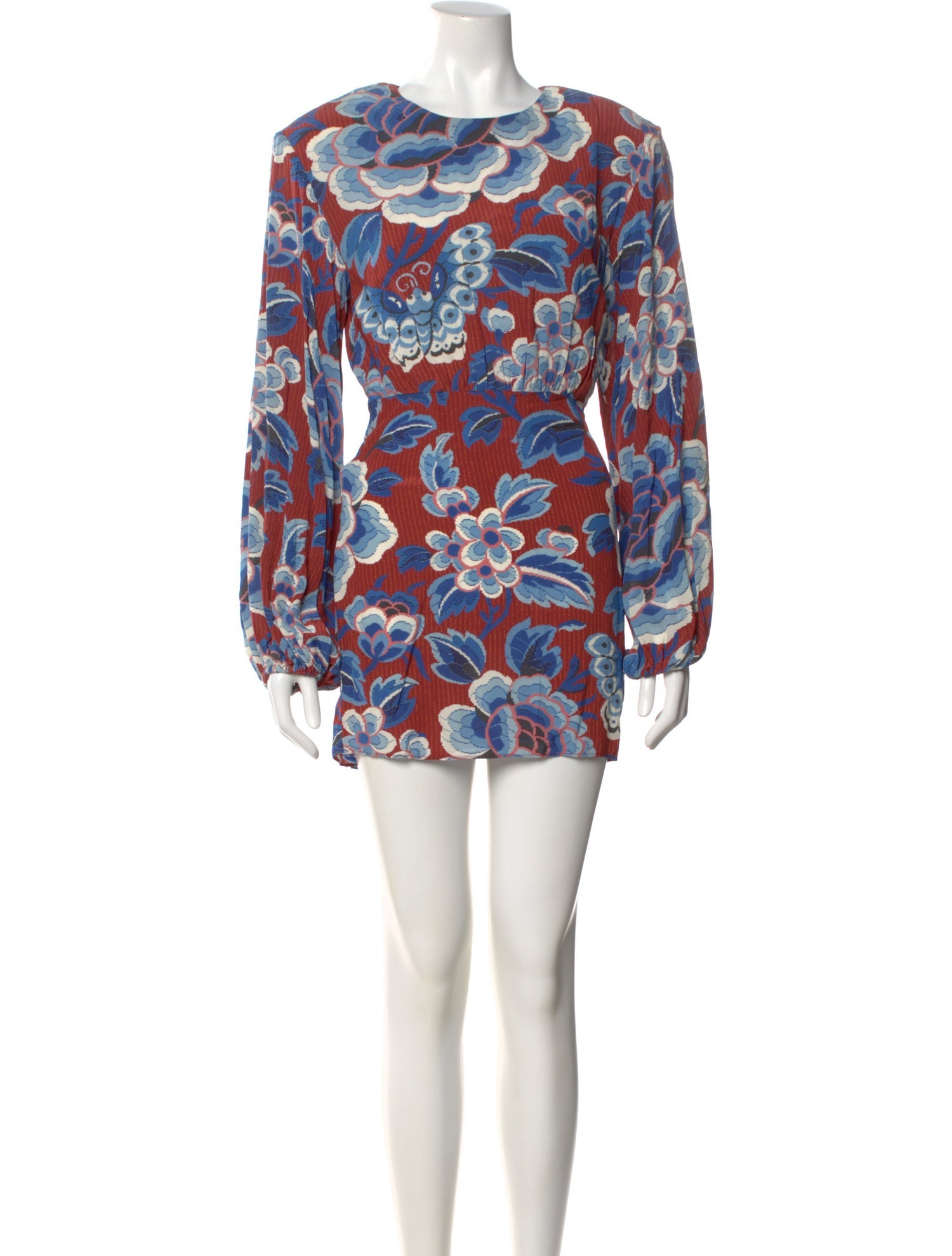 RHODE Floral Print Mini Dress