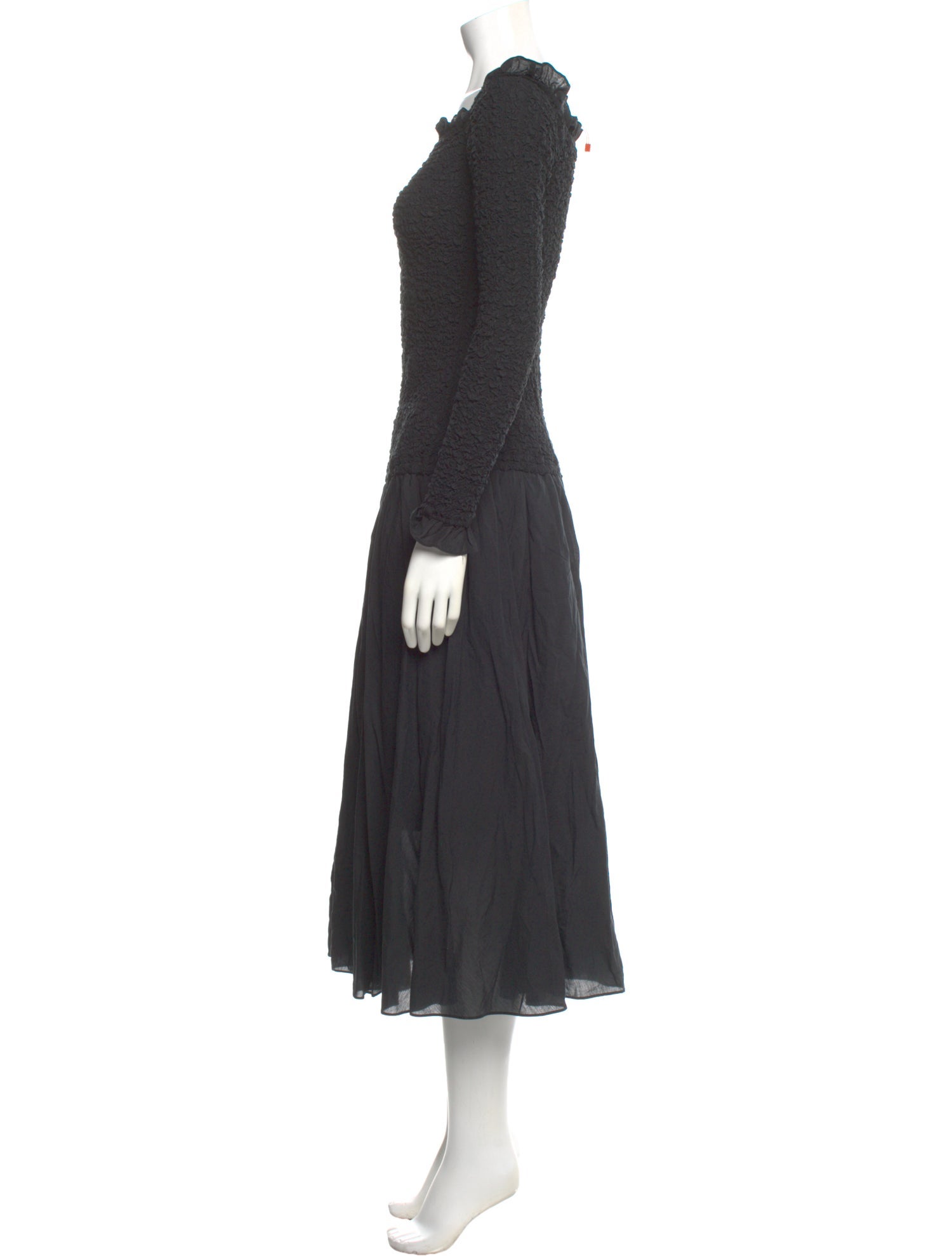 RHODE Bateau Neckline Midi Length Dress