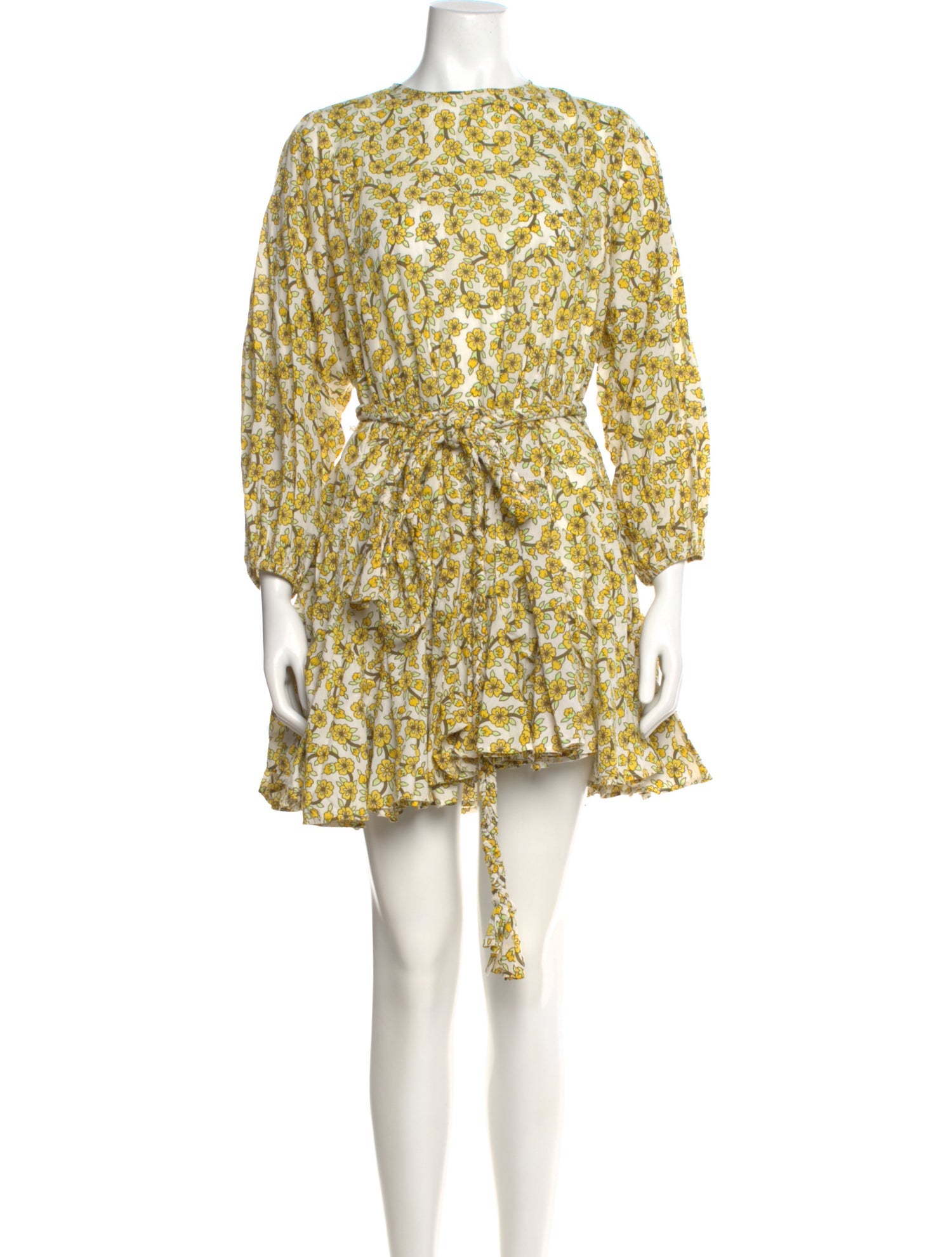 RHODE Floral Print Mini Dress