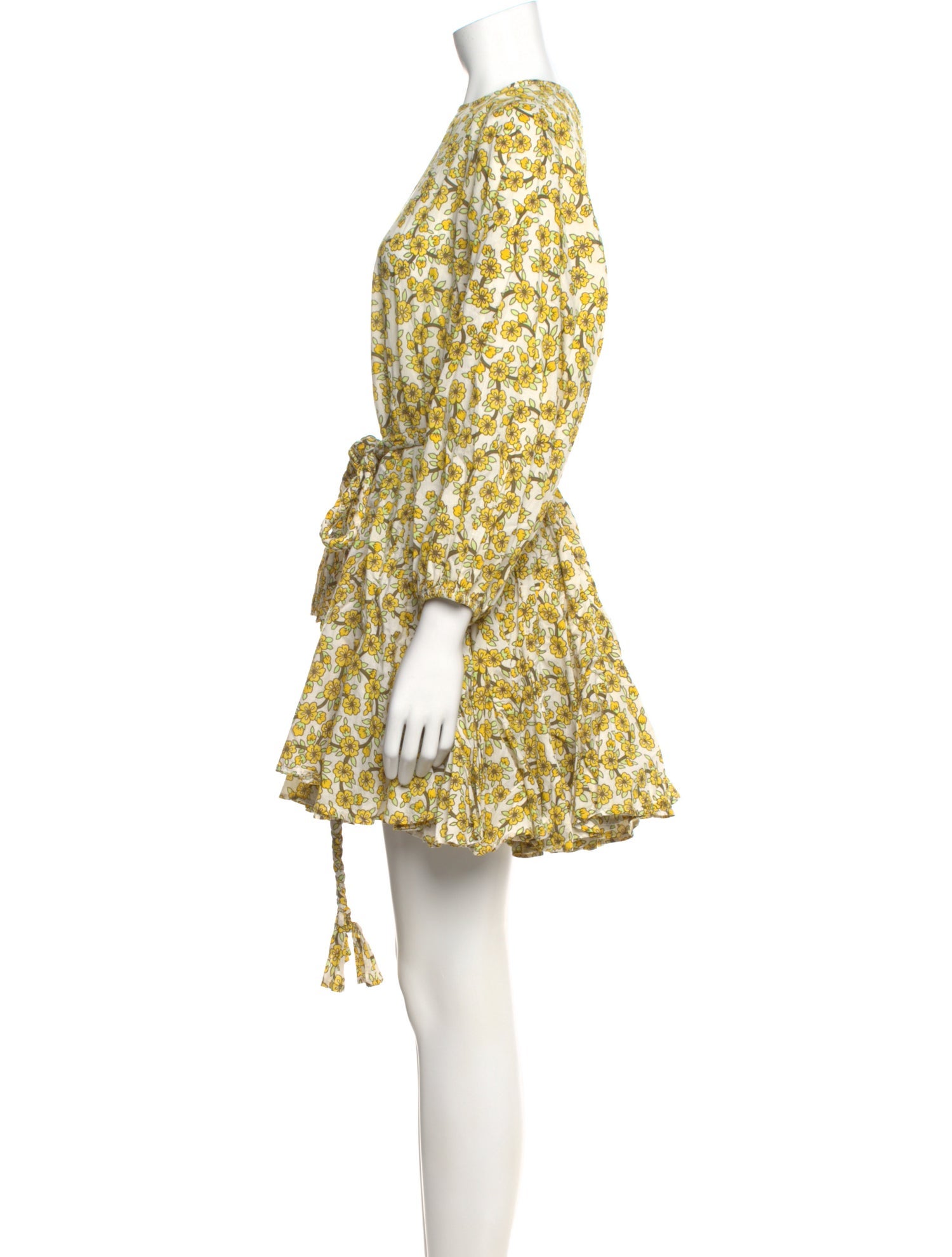 RHODE Floral Print Mini Dress