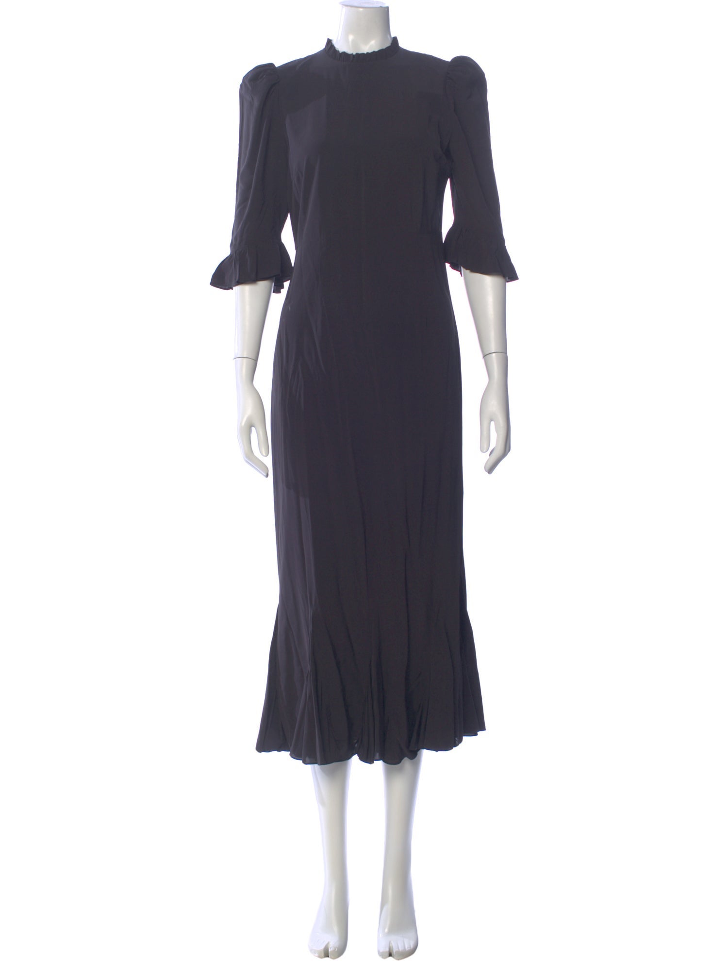 RHODE Mock Neck Long Dress