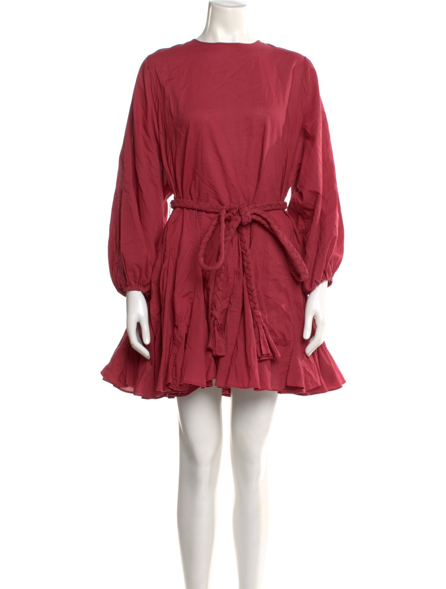 RHODE Bateau Neckline Mini Dress