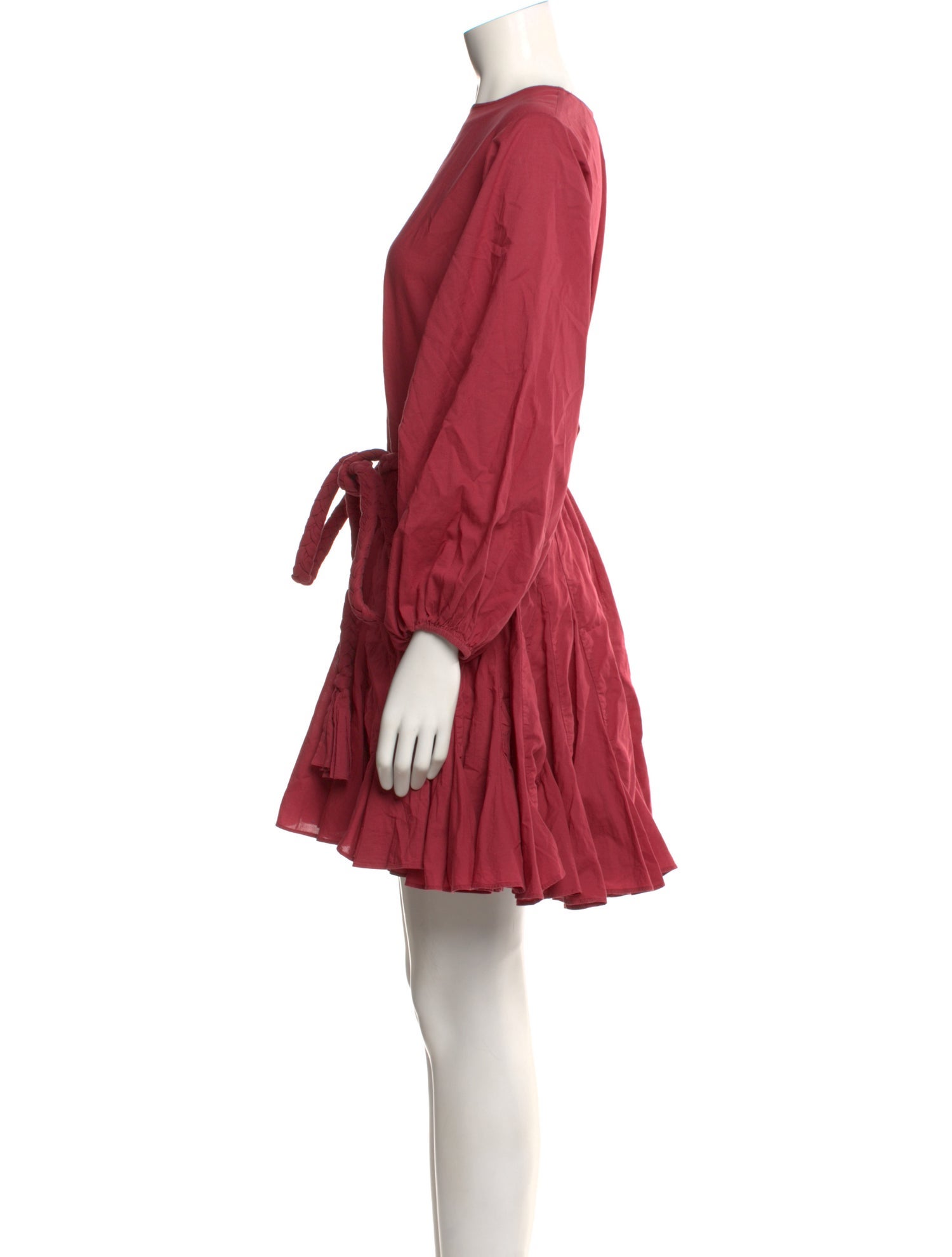 RHODE Bateau Neckline Mini Dress