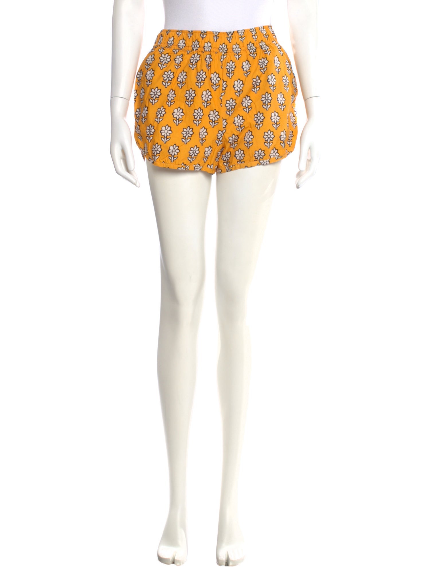 RHODE Floral Print Mini Shorts