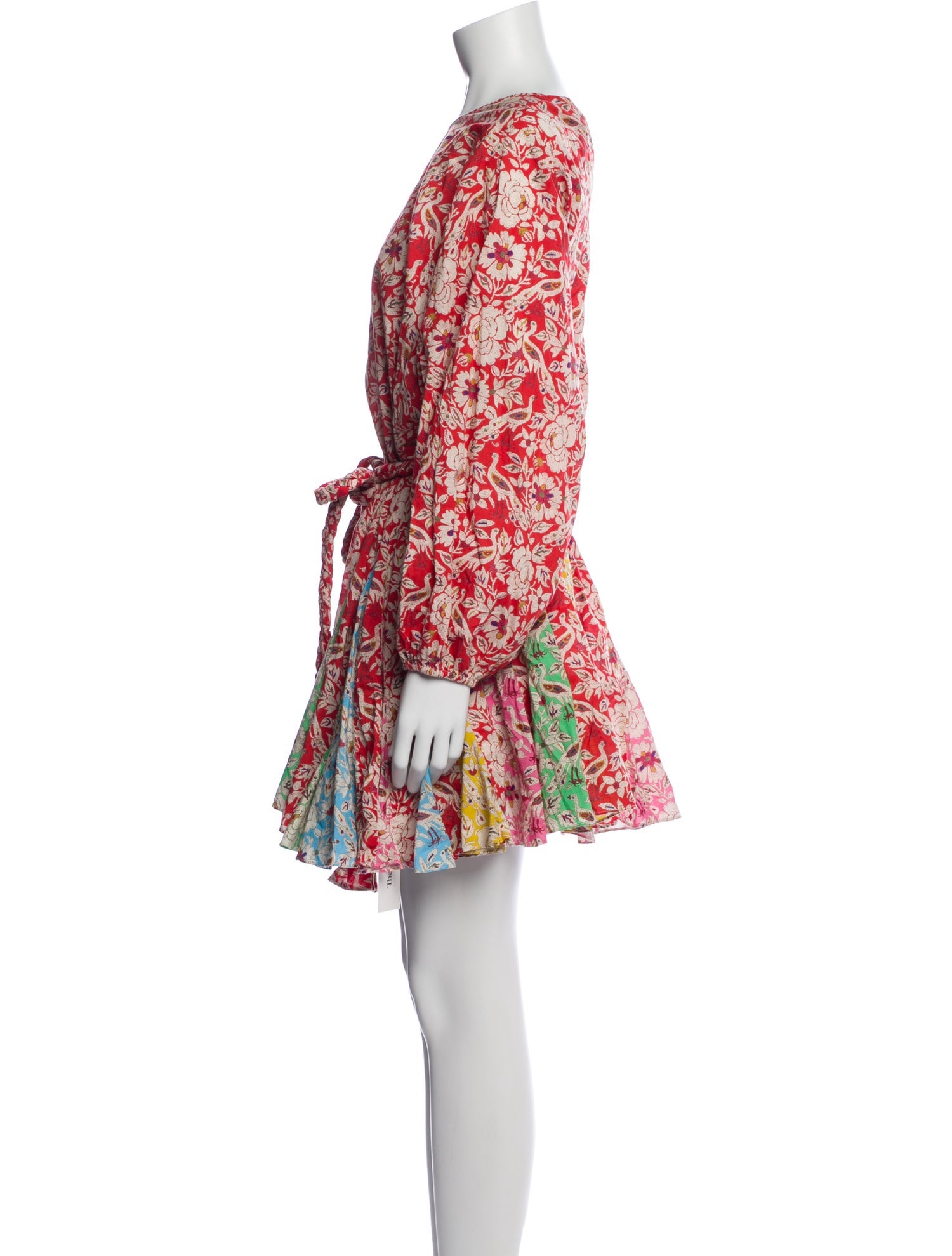 RHODE Floral Print Mini Dress