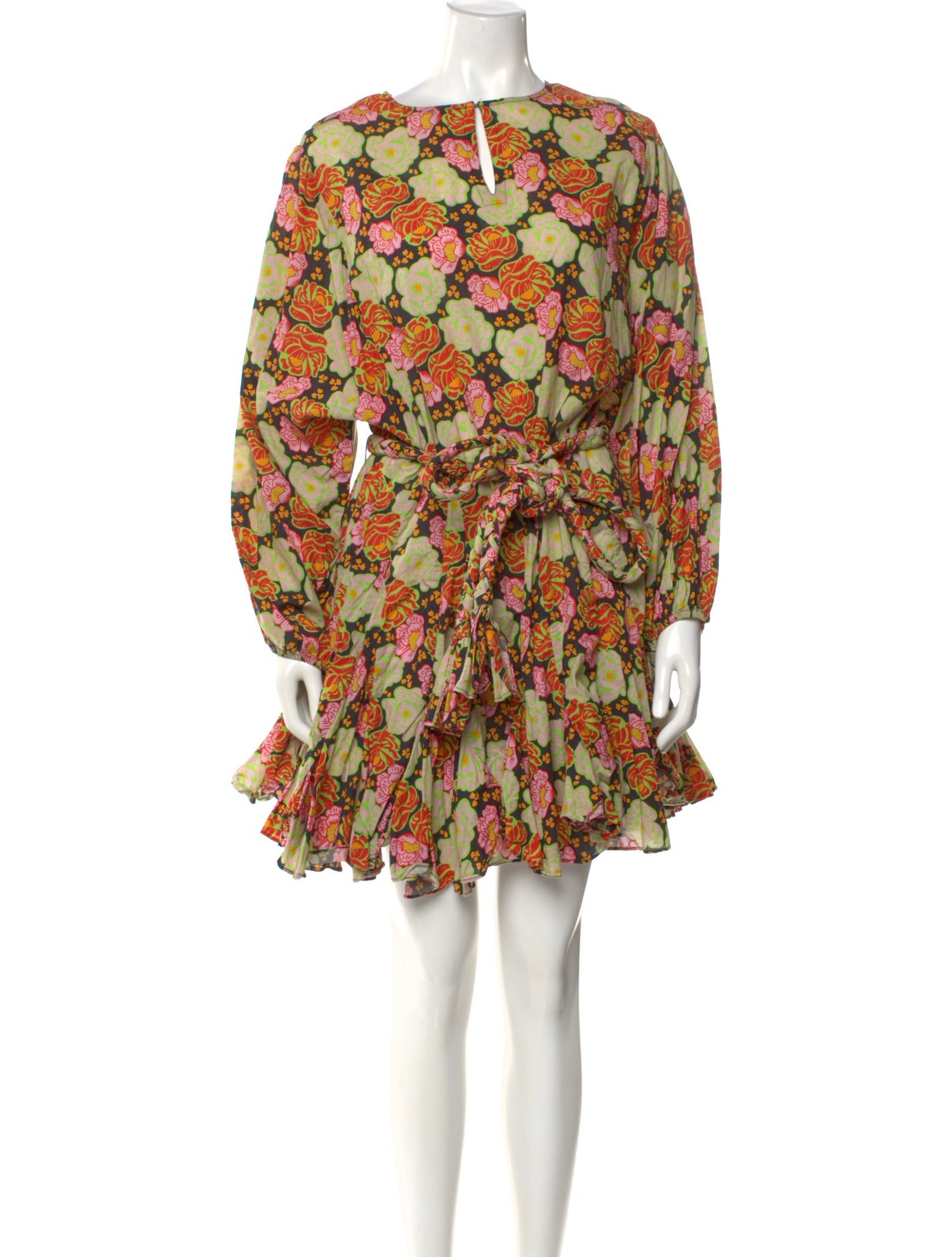 RHODE Floral Print Mini Dress