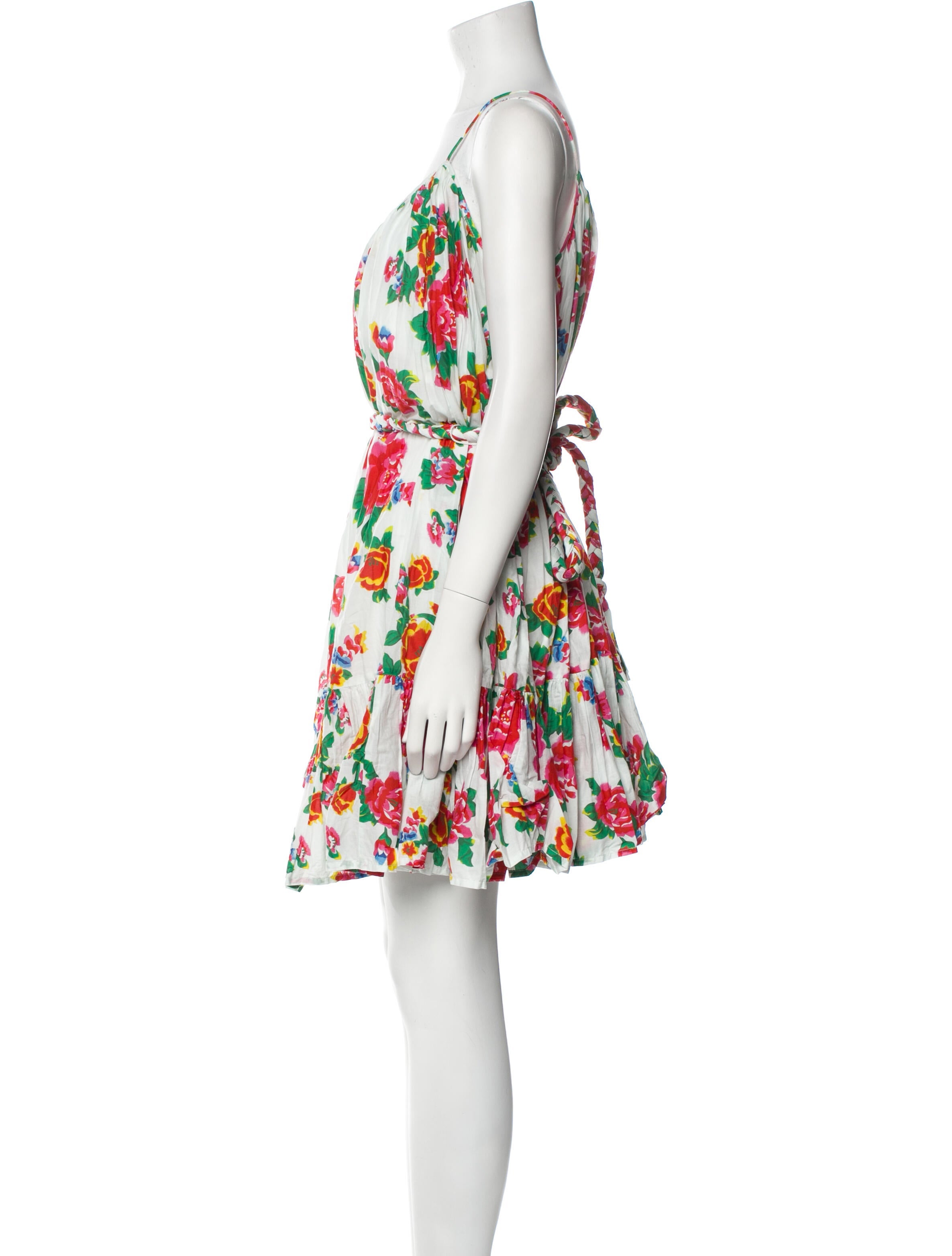 RHODE Floral Print Mini Dress