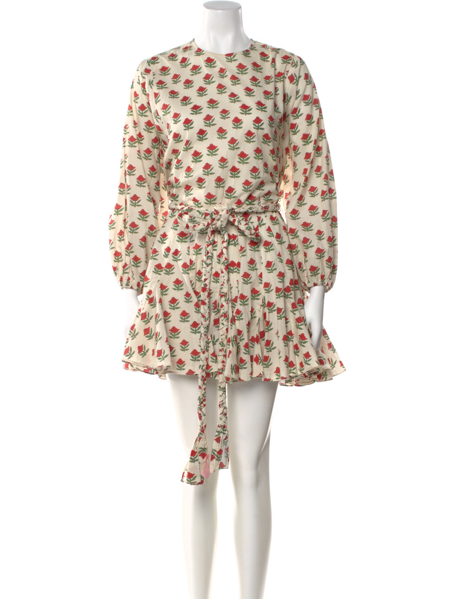 RHODE Floral Print Mini Dress