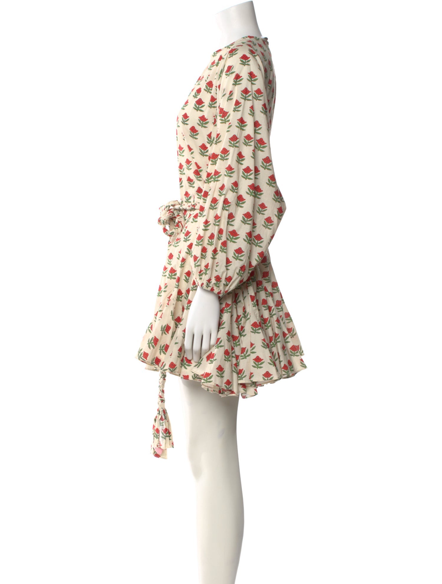 RHODE Floral Print Mini Dress