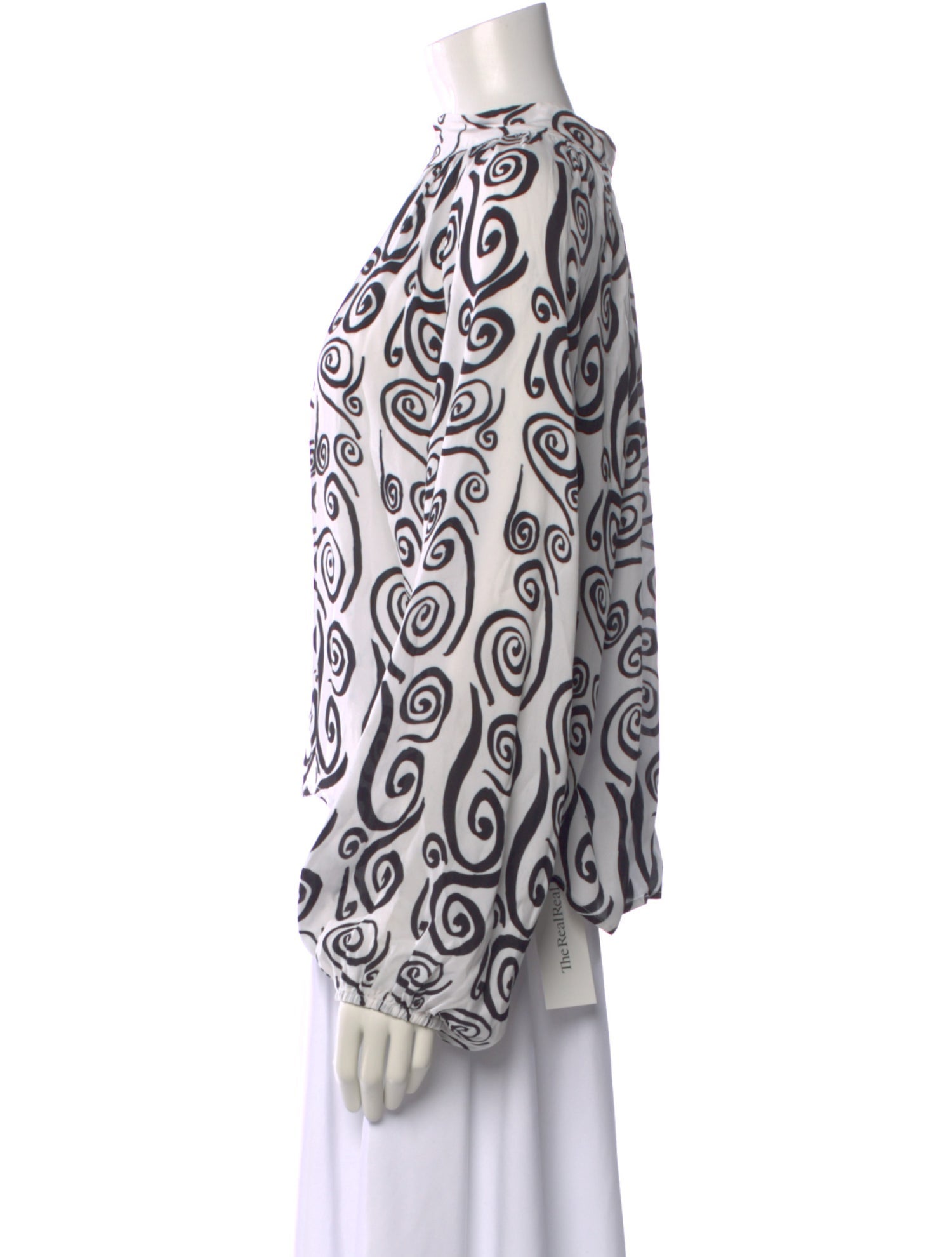 RHODE Printed Long Sleeve Blouse