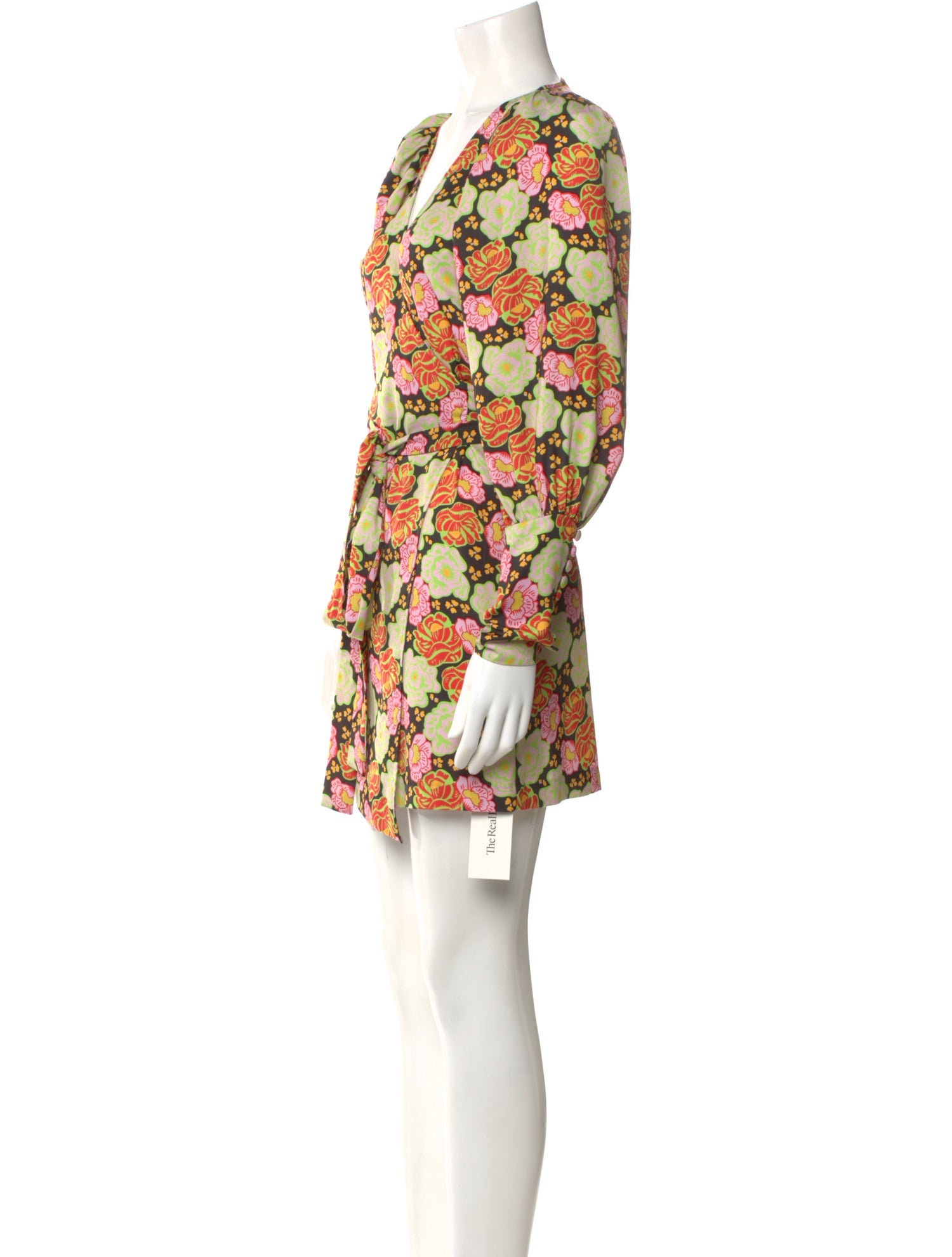 RHODE Floral Print Mini Dress