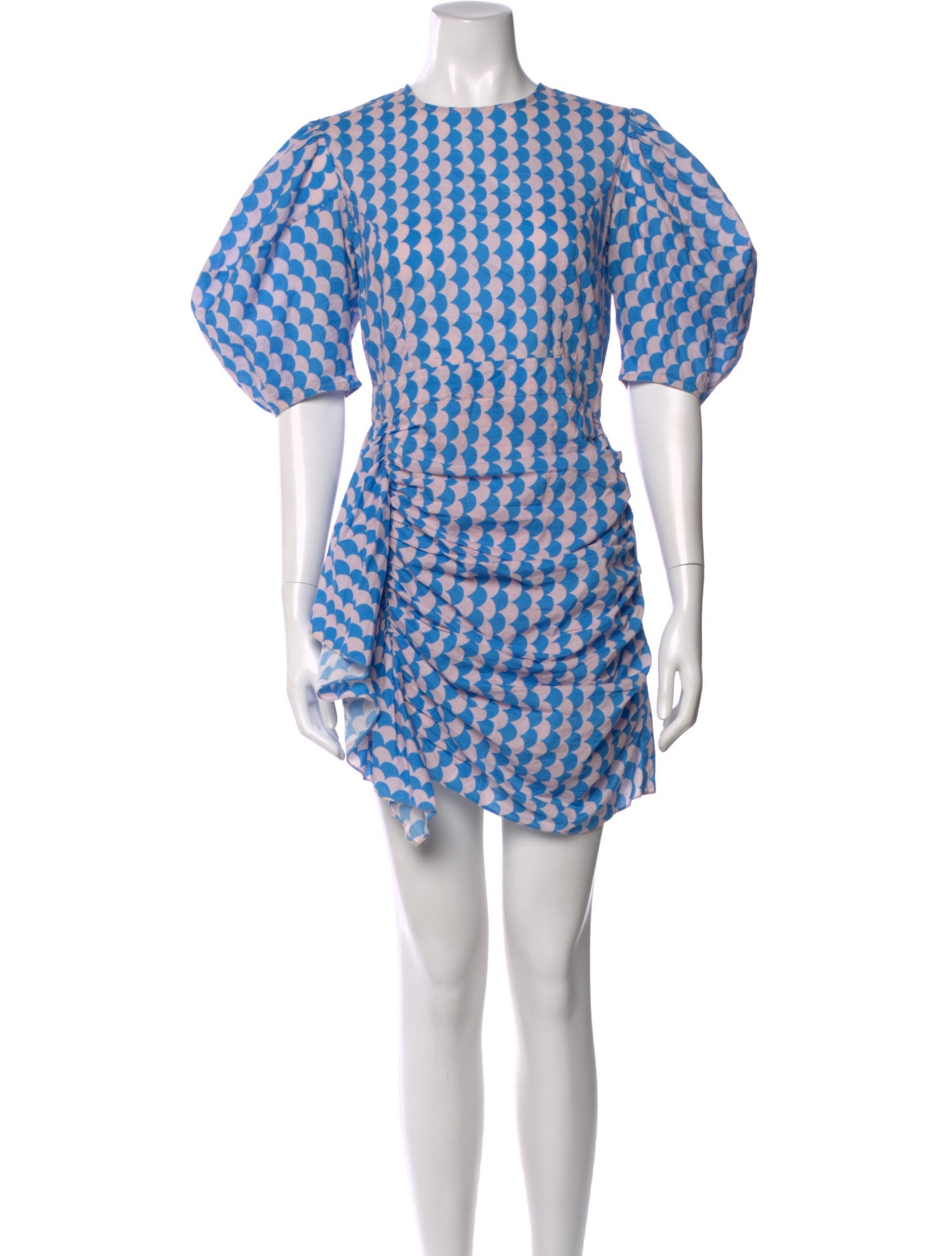 blue rhode dress RHODE Pia Dress in Woodblock Blue