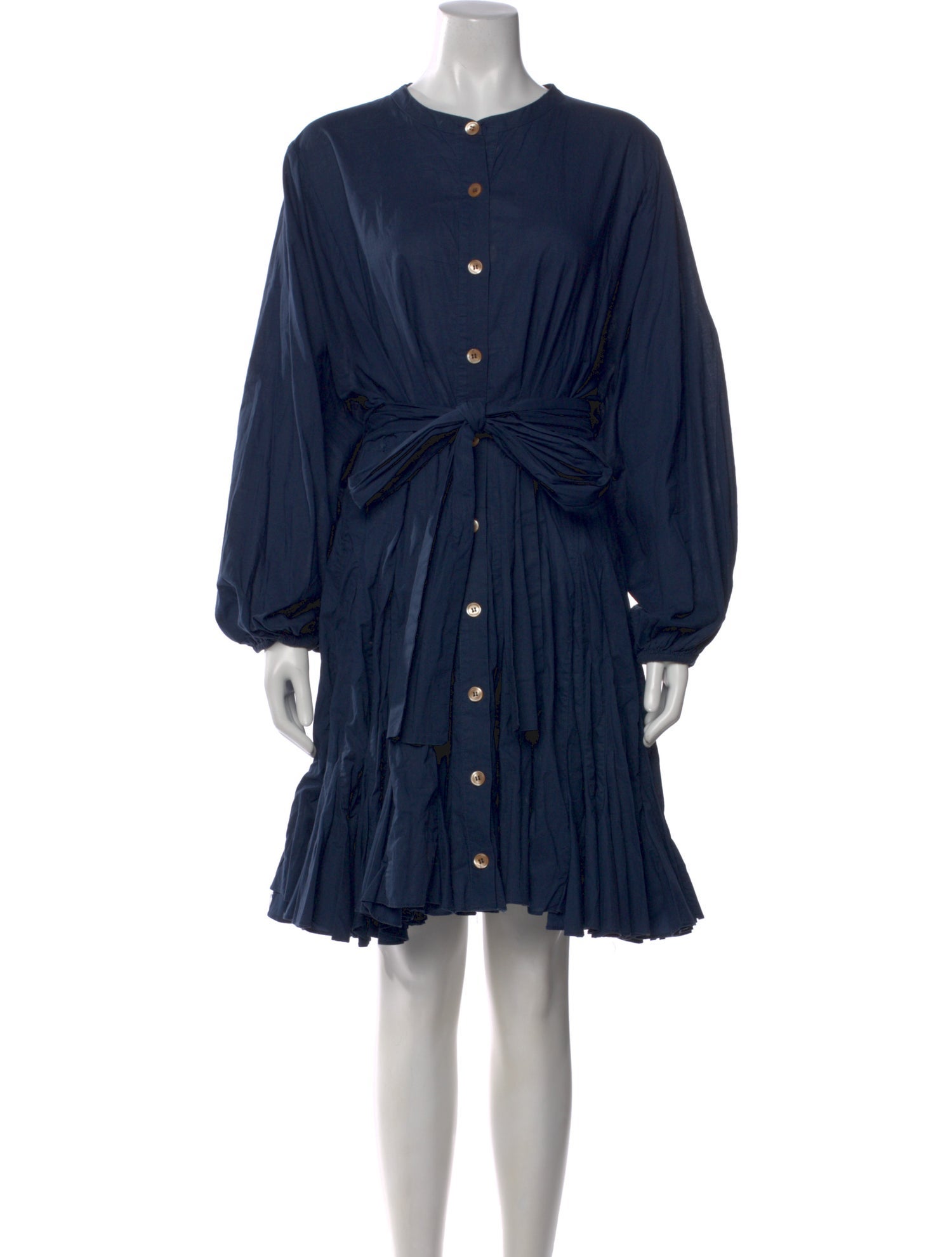blue rhode dress RHODE Pia Dress in Woodblock Blue