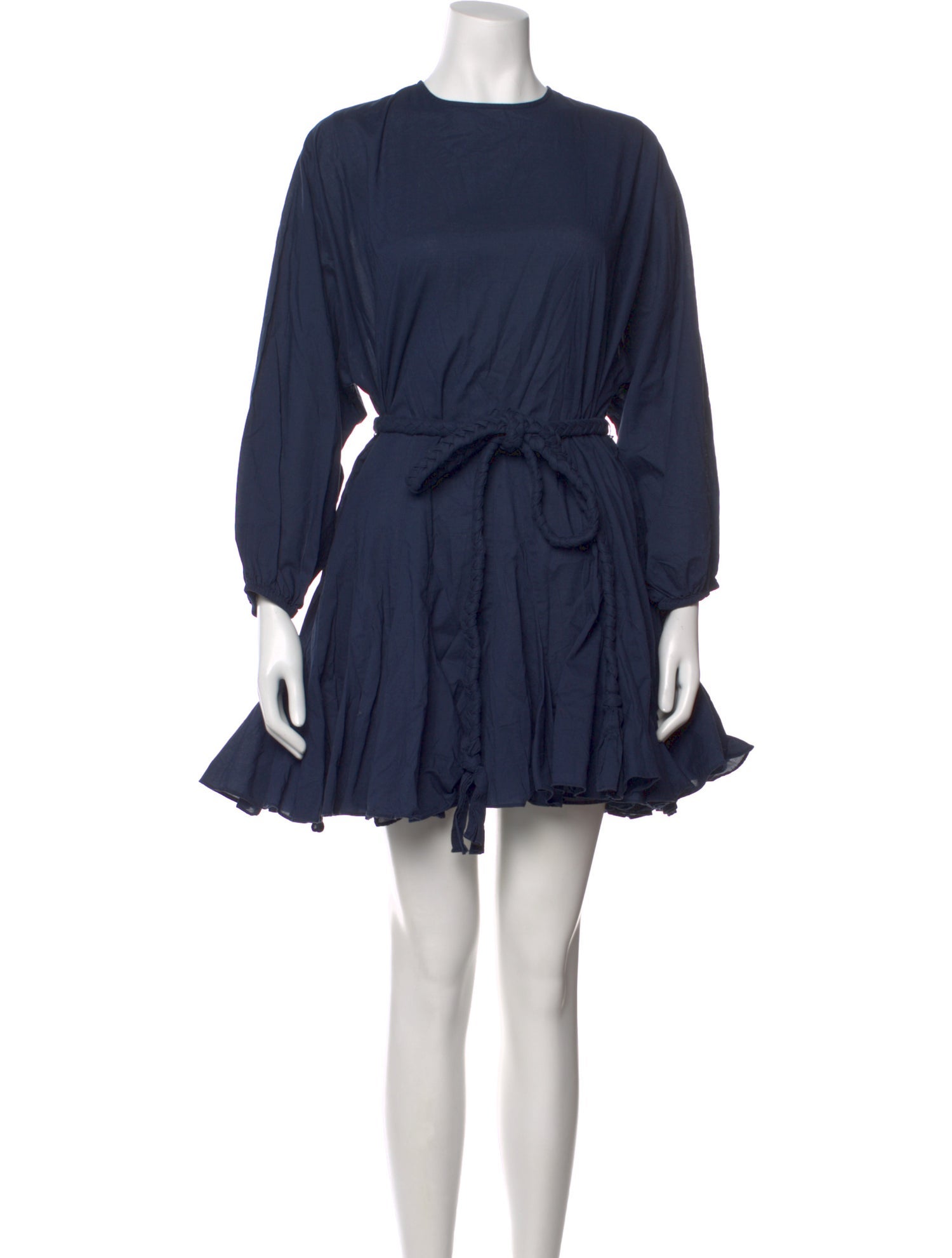 RHODE Crew Neck Mini Dress - Blue Dresses, Clothing - WRHOS43883 | The  RealReal