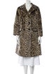 Russel Taylor Faux Fur Animal Print Faux Fur Coat