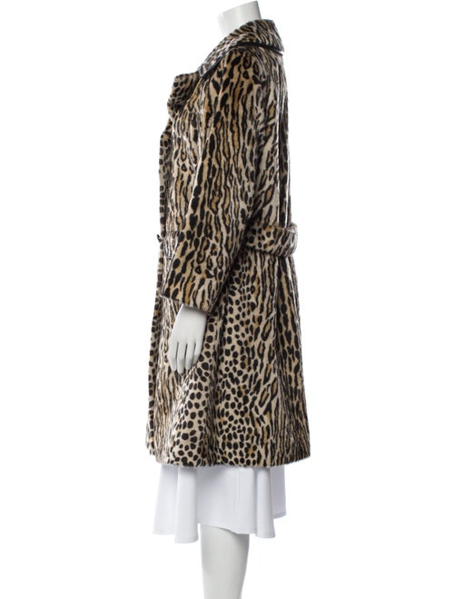 Russel Taylor Faux Fur Animal Print Faux Fur Coat