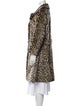 Russel Taylor Faux Fur Animal Print Faux Fur Coat