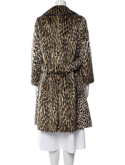 Russel Taylor Faux Fur Animal Print Faux Fur Coat