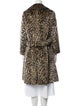 Russel Taylor Faux Fur Animal Print Faux Fur Coat