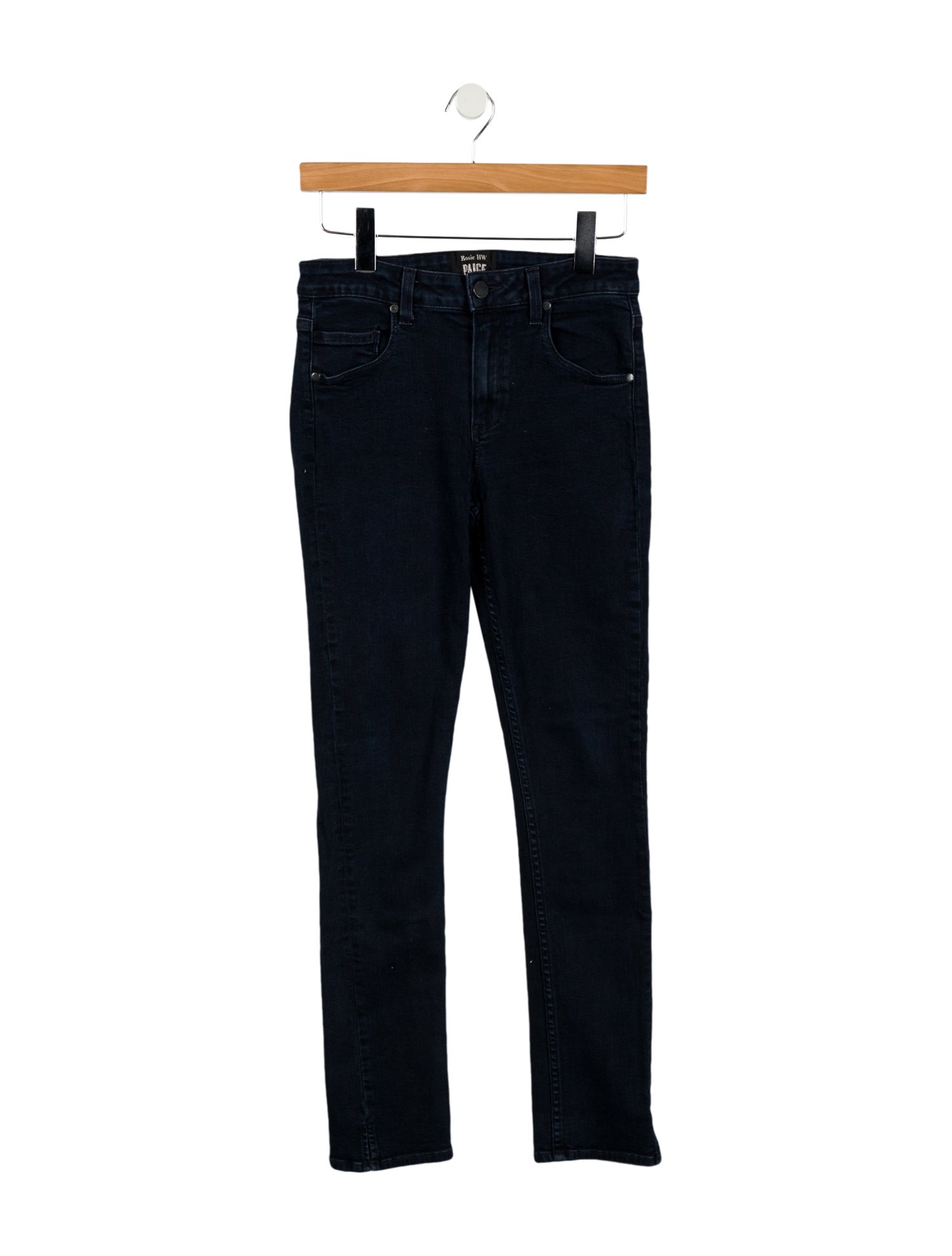 Rosie HW x Paige Mid-Rise Skinny Leg Jeans