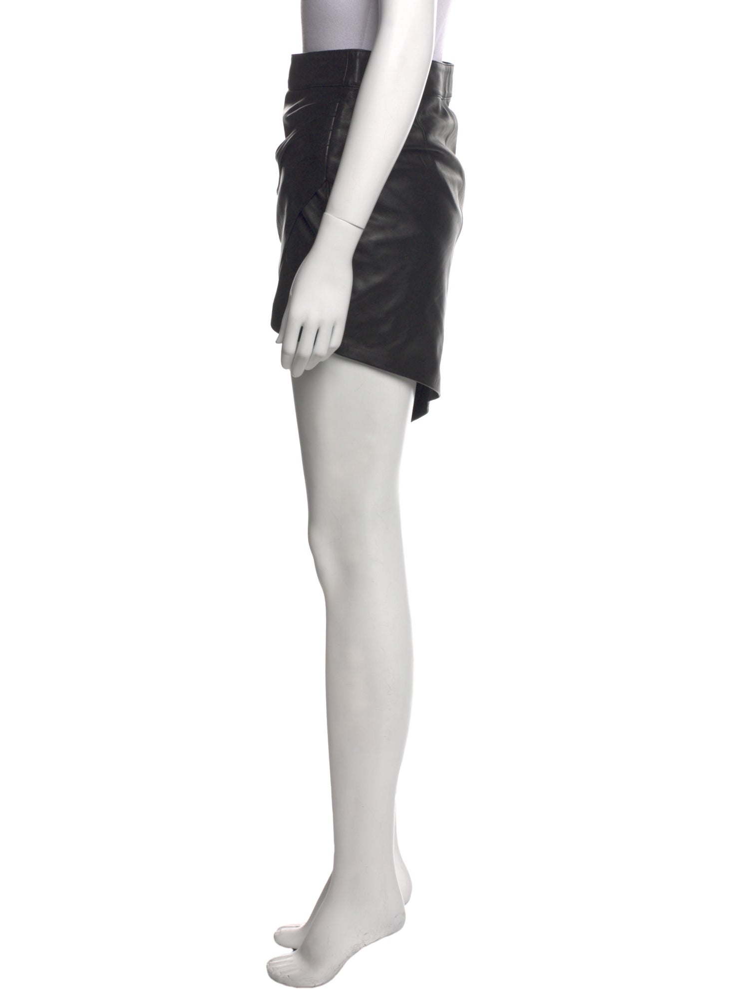 Rosie HW x Paige Leather Knee-Length Skirt