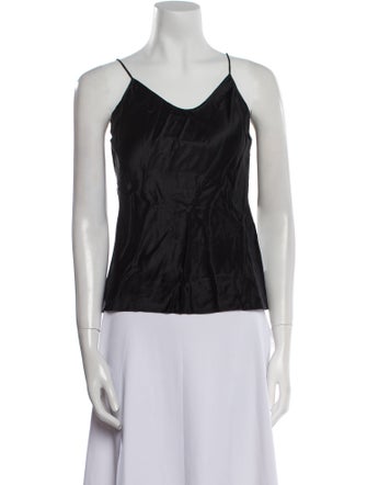 Rosie HW x Paige Silk V-Neck Top