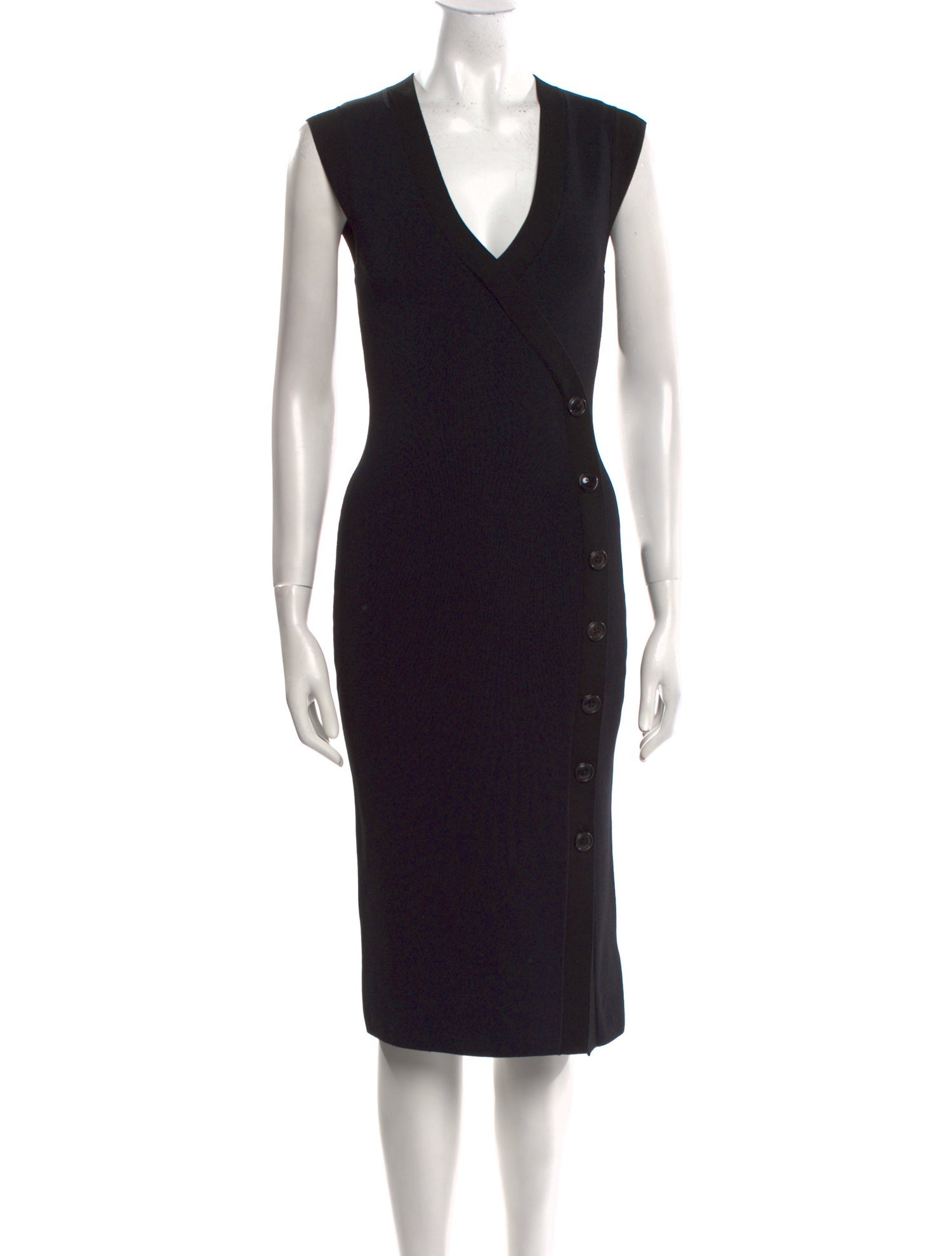 Reiss V-Neck Midi Length Dress