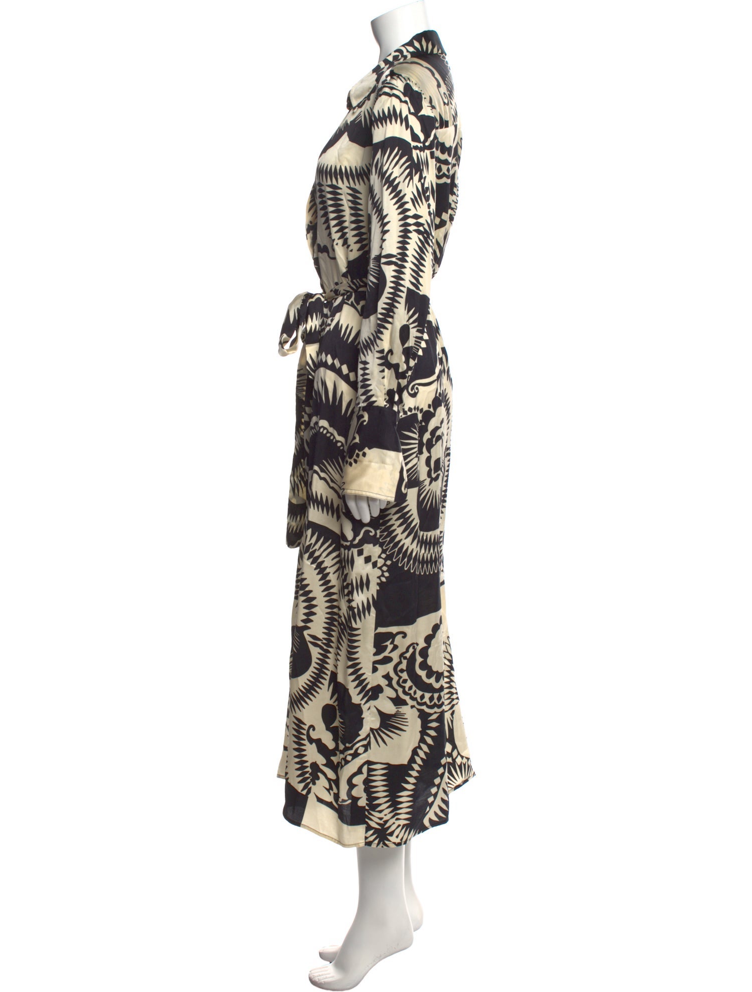 Reiss Printed Long Dress