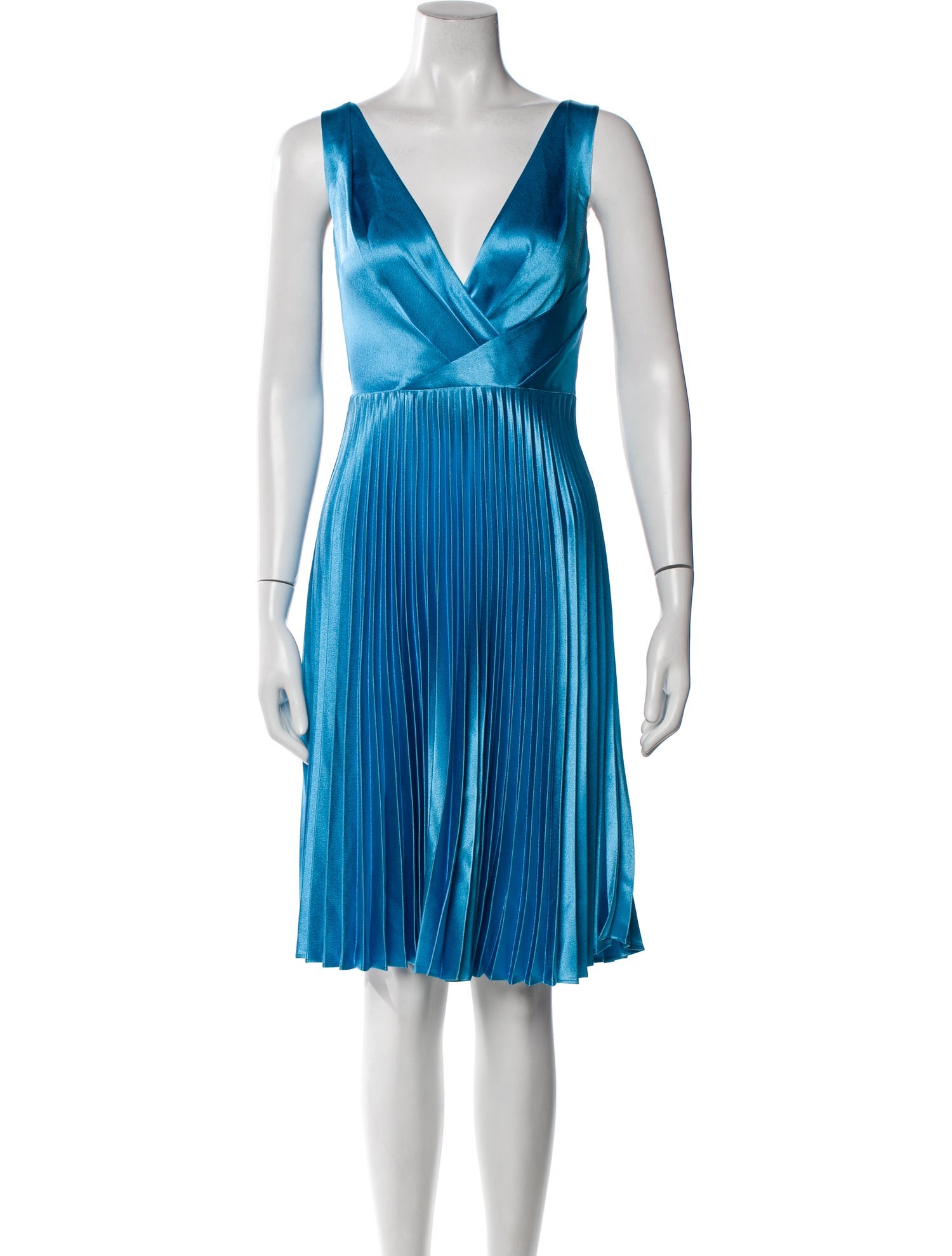 Reiss Plunge Neckline Knee-Length Dress