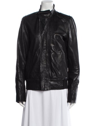 Reiss Leather Biker Jacket