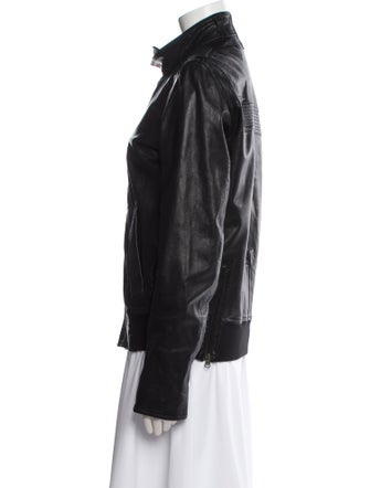 Reiss Leather Biker Jacket