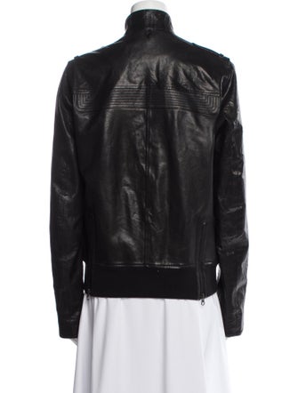 Reiss Leather Biker Jacket