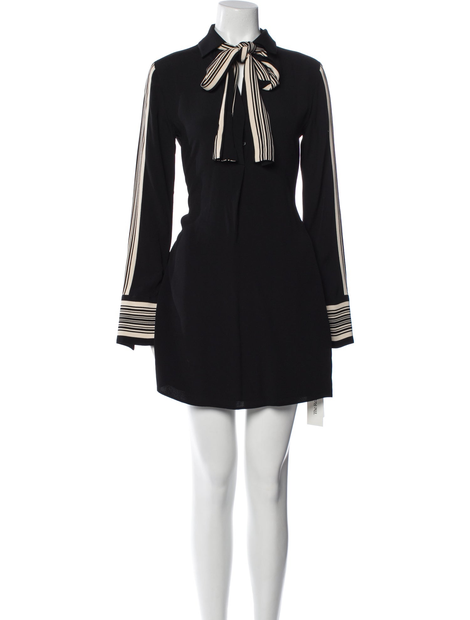 Reiss Mock Neck Knee-Length Dress