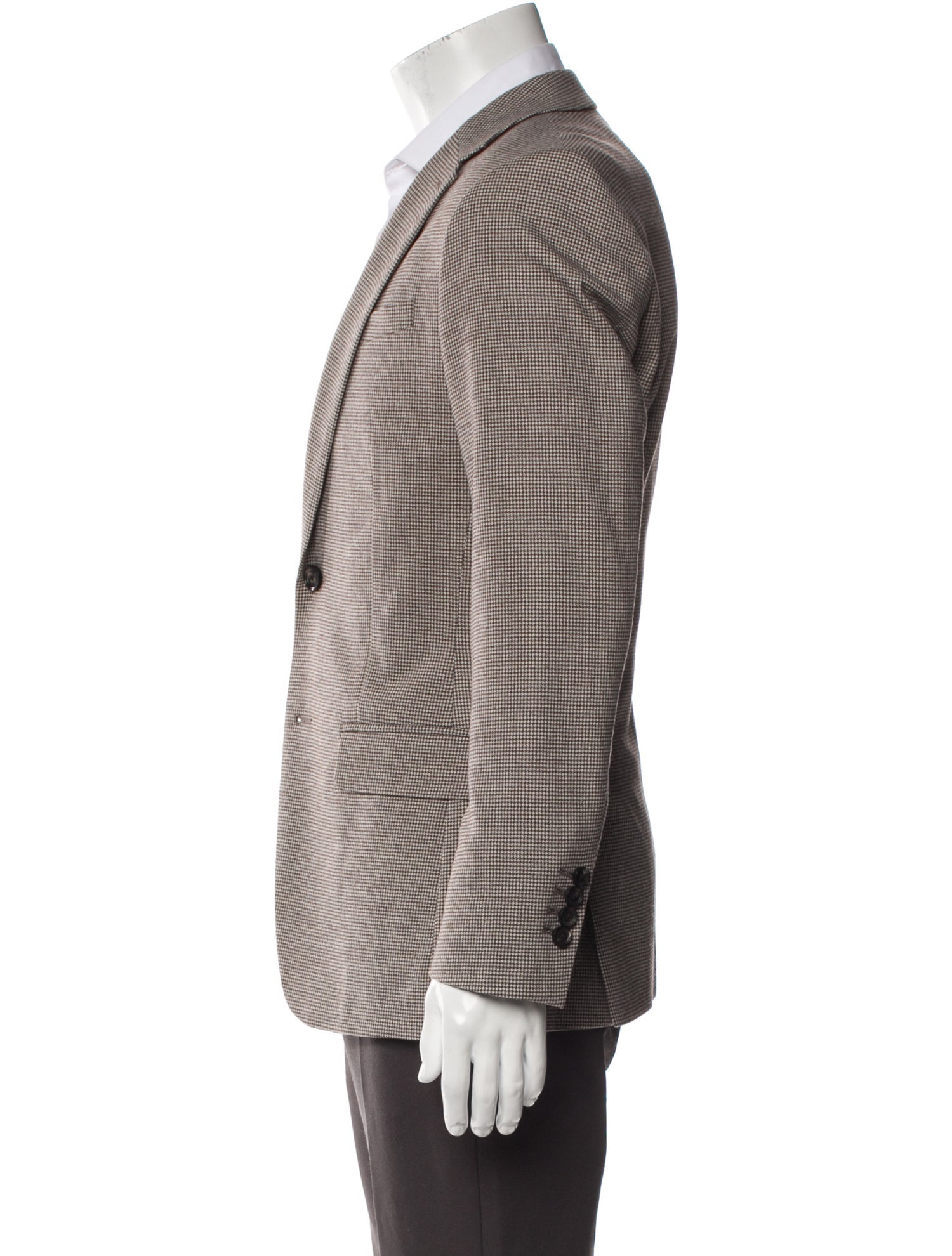 Reiss Wool Houndstooth Print Blazer