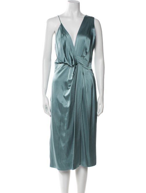 Reiss V-Neck Midi Length Dress